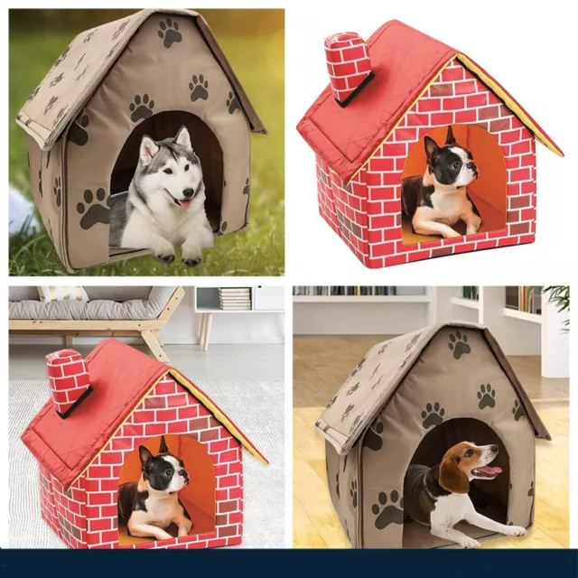 Hot！Foldable Dog House Indoor Portable Pet Bed Tent Cat Kennel Travel Puppy Cave