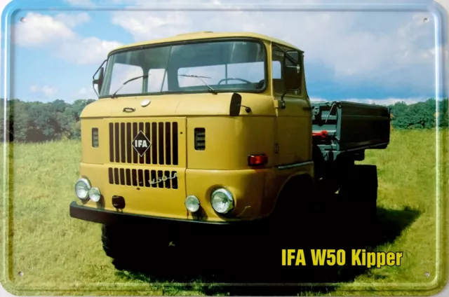 Blechschild Oldtimer Auto Deko LKW Truck Metallschild 20X30 cm, 12
