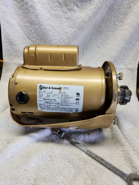 BELL & GOSSETT 3/4hp  Circulator Motor, with Lovejoy coupling, Armstrong, NOS