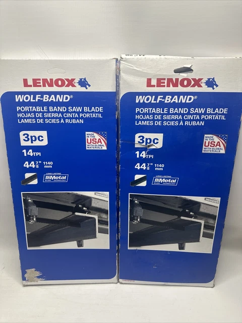 2-Pack Lenox 3 piece - Portable Band Saw Blade 14TPI 44 7/8"  -1208638PW143
