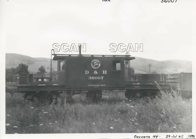9Gg716 Rp 1962 Delaware & Hudson Railroad Transit Caboose #36007 Oneonta Ny