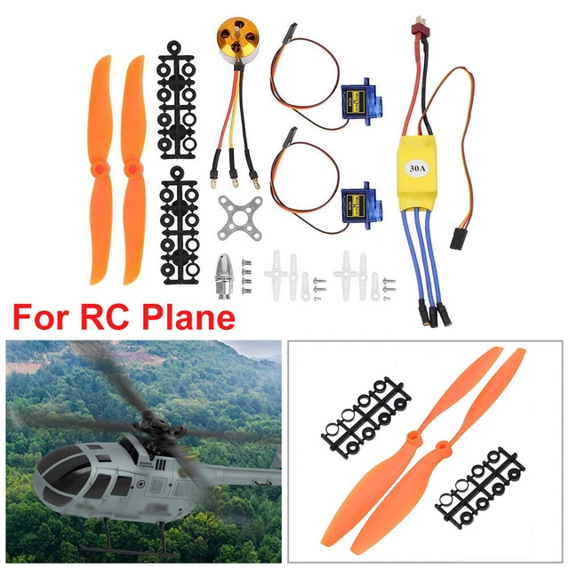 BRUSHLESS MOTOR 30A ESC Motor SG90 Micro Servo 8060 Propeller Fits RC ...