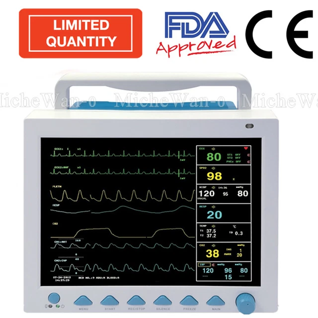 PORTABLE ICU VITAL Signs Patient Monitor Multi-parameter CMS8000, FDA ...
