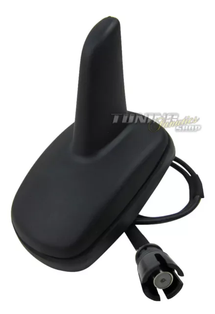 Tiburón Antena de Coche Radio Negro Raku 2 II para Muchas Vehículos