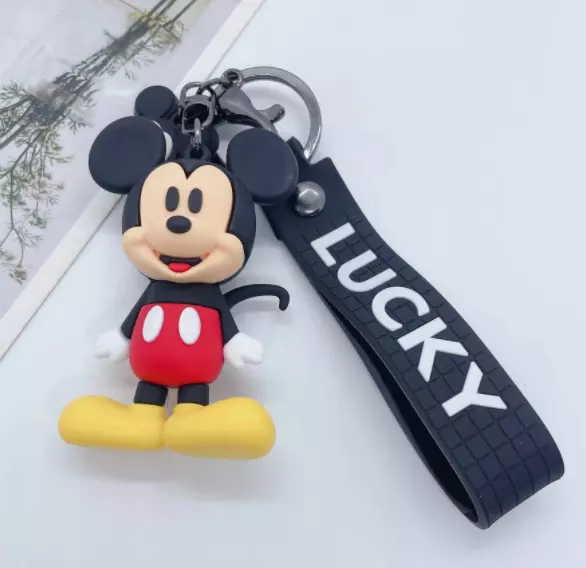 New Disney Mickey Mouse PVC Handbags Bags Hanger Pendant Keychains Key Rings