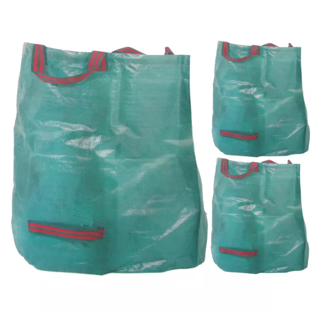 3x Gartensack 272L Gartentasche Laubsack Garten Abfallsack Behälter PP 272 Liter