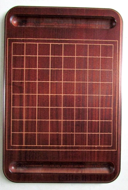 Plateau Jeu d'échecs en bois exotique 47 x 31 x 2,5 cm Poids 2,380 kg Sans pions