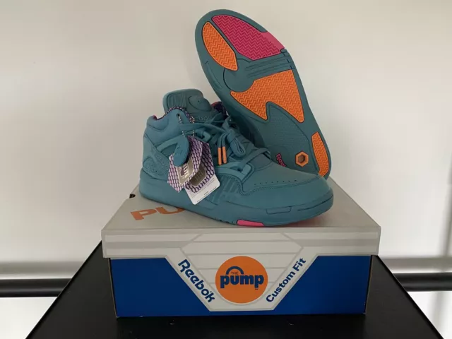 Reebok Pump Omni Lite Lemar & Dauley Court Victory Twilight Retro Coral Blue