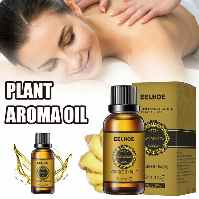 2 PIEZAS de aceite de jengibre para drenaje abdominal