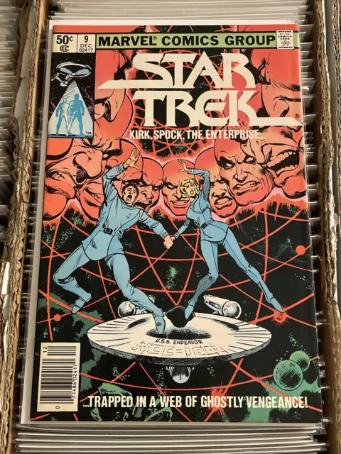 Star Trek #9 Marvel Comics 1980 Newsstand Variant William Shatner Leonard Nimoy