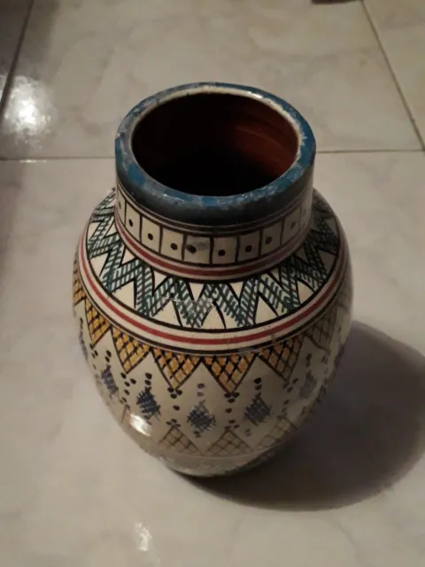 Antico Vaso caraffa brocca Antica ceramica Berbera Marocchina