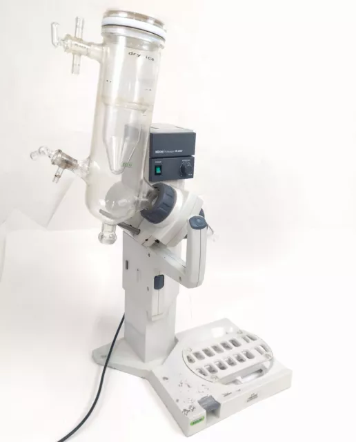 Buchi Rotavapor R-200 Rotary Evaporator w buchi Glass Condenser Flask