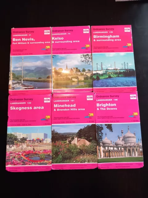 Ordnance Survey Landranger Maps .Choose the one's you want.41/74/122/139/181/198