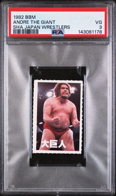 1982 BBM SHA Japan Wrestlers Andre The Giant Rookie Card Wwe Wwf