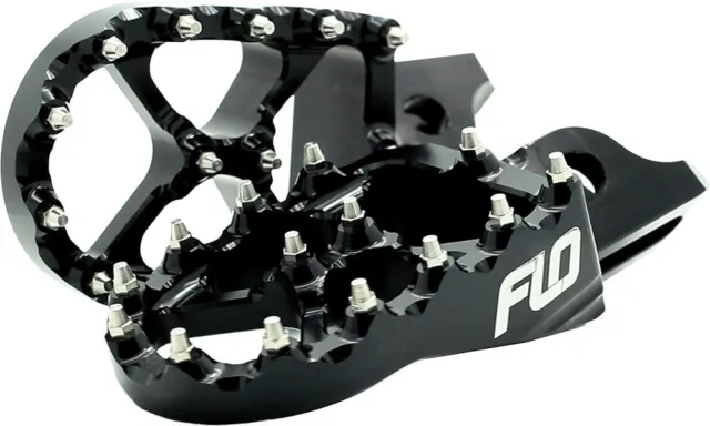 Flo Motorsports - Black Pro Series Footpegs for Honda CRF CR - FPEG-792BLK