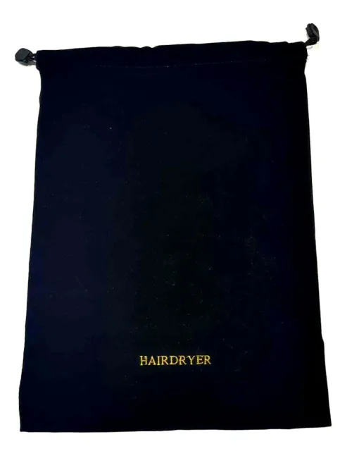 Velvet Hair Dryer Storage Bag Embroidered for Hotel Luggage Travel Hairdryer bag