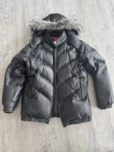 Supreme Leather Down Jacket *read*