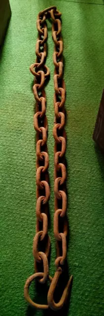 Eisenkette, Rückekette, Krankette, Forstkette, Stahlkette ca. 3,5 m 26 Kg Kette