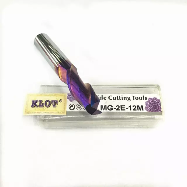 Solid Carbide Ultra Hard NACO Coated End Mill 1.0mm-5.0mm Milling 2-Flute 65D