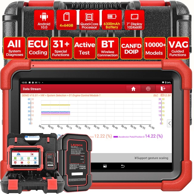 LAUNCH X431 CRP919X BT PRO3S+ Auto Outils Scanners Systèmes Complète ...