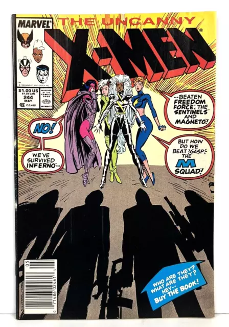 The Uncanny X-Men #244 (May 1989 Marvel) 1st appearance Jubilee FN/VF - see desc