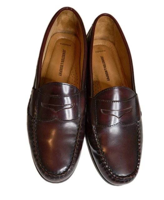 JOHNSTON & MURPHY Loafer Men Burgundy Flats - US 12 £9.69  display picture 1