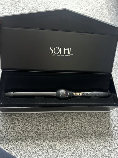 SOLEIL DIGITAL CURLING Iron 25mm Black New In Box RRP £308 UK