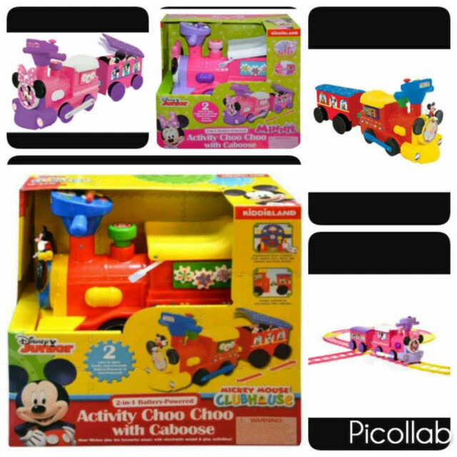 KIDDIELAND TOYS BATTERY POWERED Mickey Minnie Mouse Choo Train