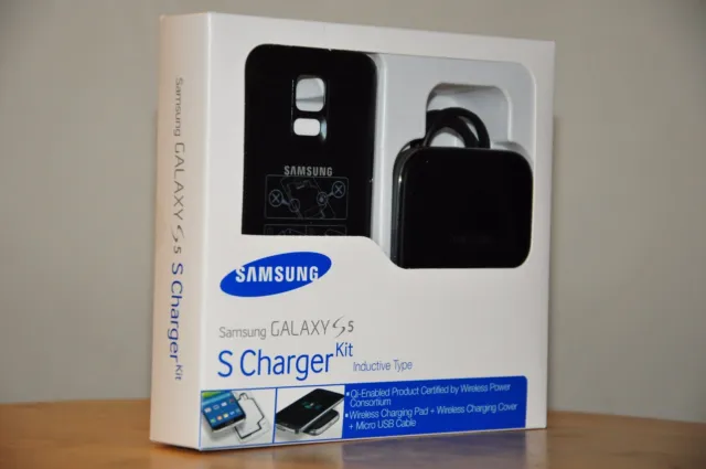 OEM Samsung Galaxy S5 Wireless Charging Cover & Pad Kit EP-WG900 - Brand New 2