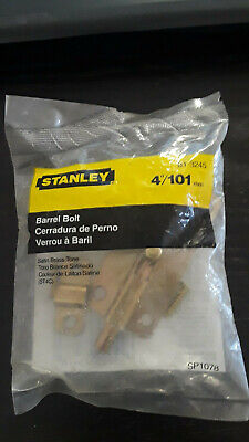Stanley Barrel Bolt Locks, Satin Brass Finish 81-3245 SP1078 (NEW)
