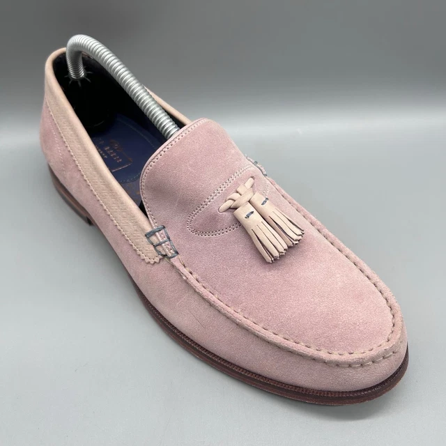 TED BAKER MEN S Urbonn Tan Leather Tassel Trim Moccasins Slip Ons Shoes 120 85.00 PicClick UK