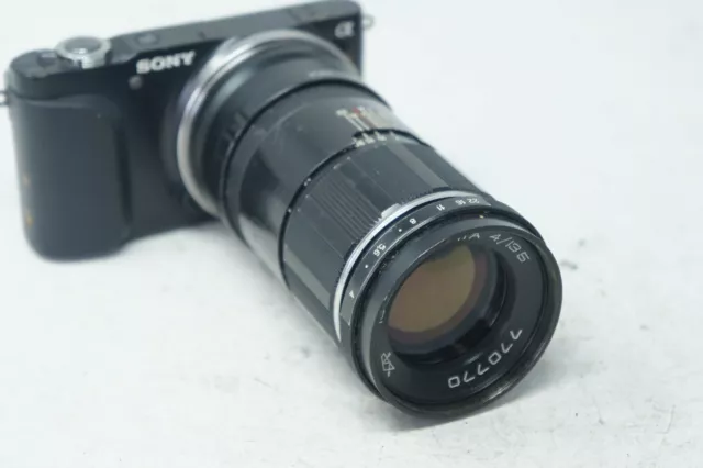 SONY E MOUNT ADAPTED 135MM F4 JUPITER-11A russian LENS ALL A7 NEX A6000 A5000