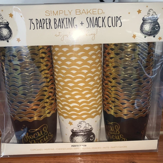 Simply Baked 75 Paper Baking And Snack Cups Hocus Pocus