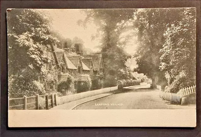 Canford Village Postkarte 1904 Cottages Dorset