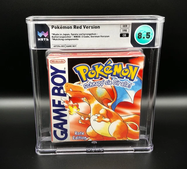 Counterattack Pokemon Gameboy NINTENDO GAMEBOY POKEMON rote Edition WATA 8.5 / OVP , VGA EUR 549,00 ...