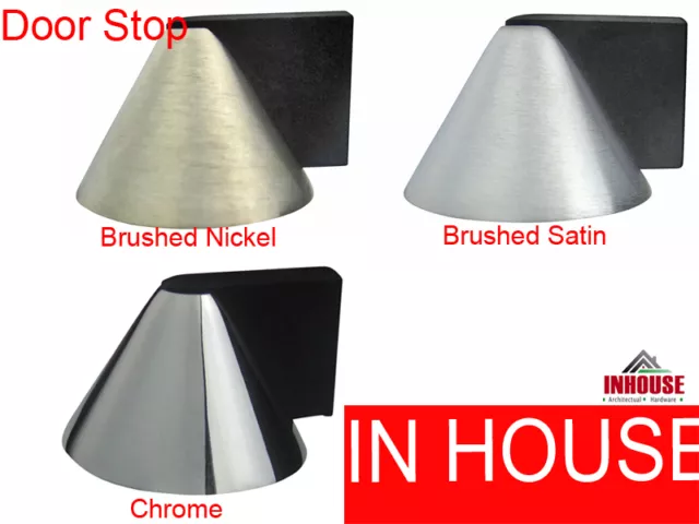 Floor mounted door stops STOPPERS Chrome Brushed Satin Brushed Nickel(DS005)