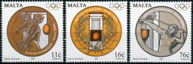 Malta Olympics Stamps 2004 MNH Athens 2004 Olympic Games Sports 3v Set