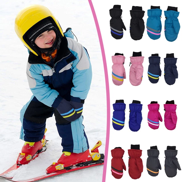 Toddler Mittens Water-proof Skiing Gloves Toddler Snow Gloves Kids Baby Winter