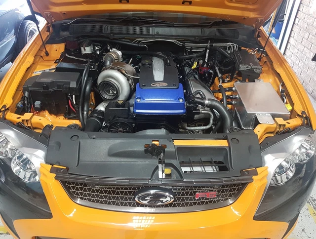 FORD Falcon TURBO EMBLEM Metal BADGE RED AU BA BF FG FGX FPV XR6 Sedan Ute - Foto 3