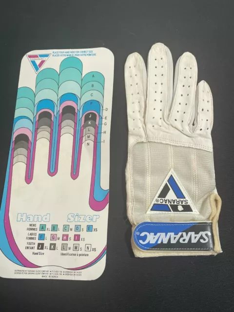 New VINTAGE Saranac Pro Choice Batting Glove Adult Mens Small Right Hand