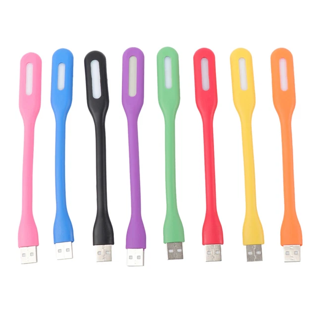 8 PCS DESK Reading USB Light Laptop Mini Computer Lamp Portable Night £