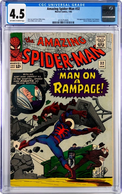 The Amazing Spider-Man #32 CGC 4.5 - 1965 - Off-White to White Pages Quick Ship