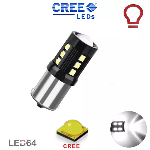 1 ampoule à  LED cree Blanc   Feux de recul  BA15s  P21W