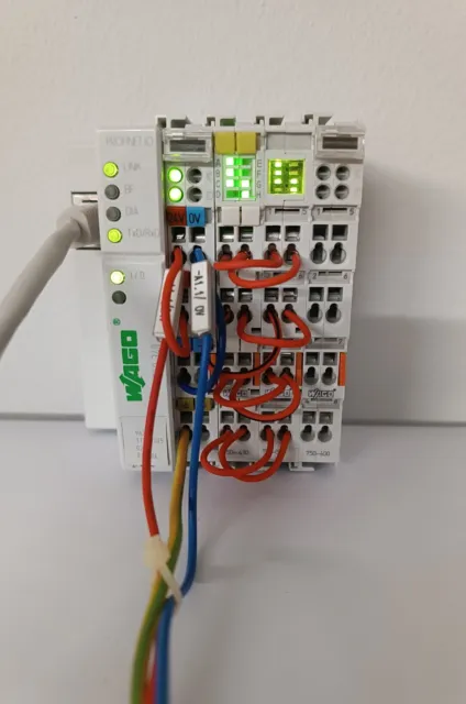 WAGO Feldbuskoppler 750-340  Profinet IO mit EA-Modul. Getestet s. Video,Bilder