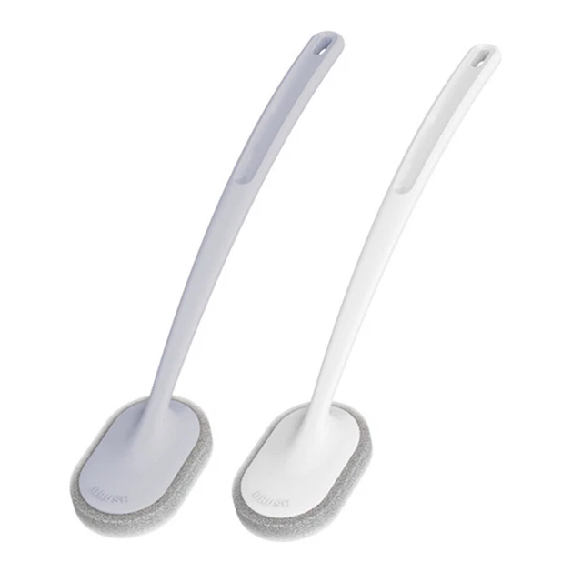 2 piezas cepillos de inodoro piso de baño cepillo de limpieza mango colgante