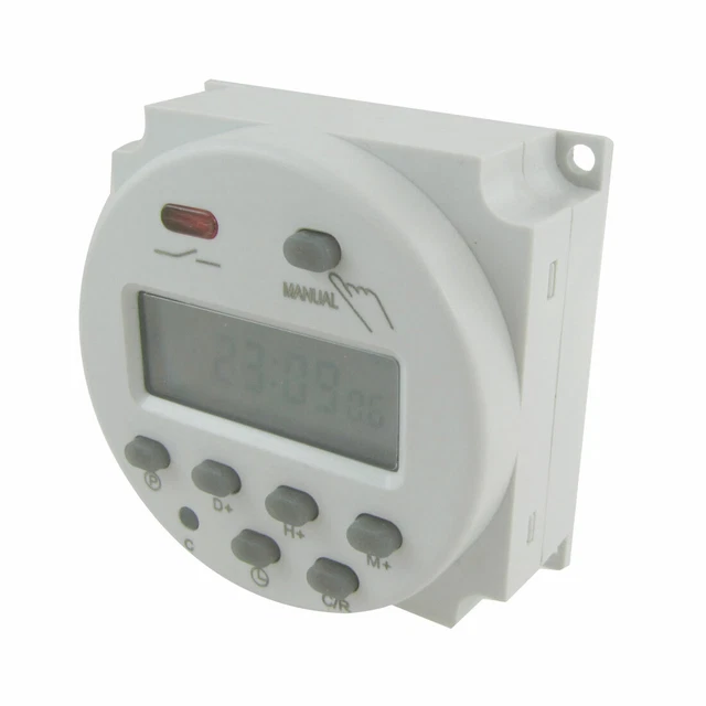 DC 12V Digital LCD Display Programmable Timer Temps Interrupteur Relais 10A