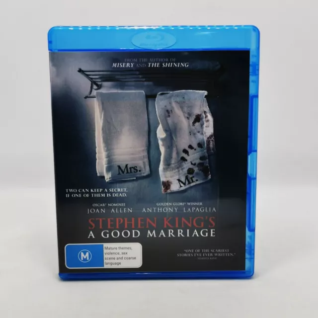 A Good Marriage (Blu-ray 2014 Region B) Horror Scary Movie Film DVD Joan Allen