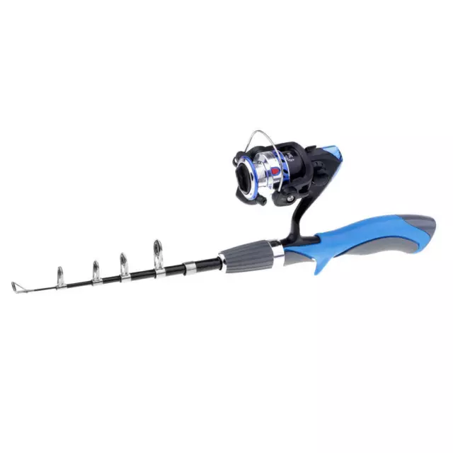 Canna da pesca telescopica e mulinello combinato Kit completo Mulinello da