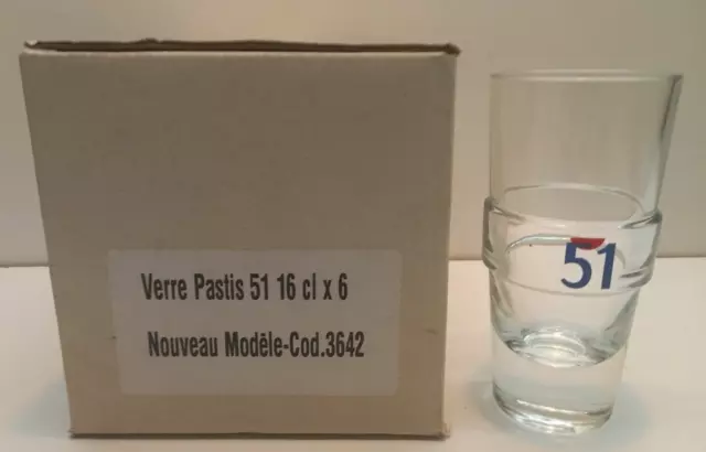 PASTIS 51  tube 6 verres carton d'origine vintage no ricard