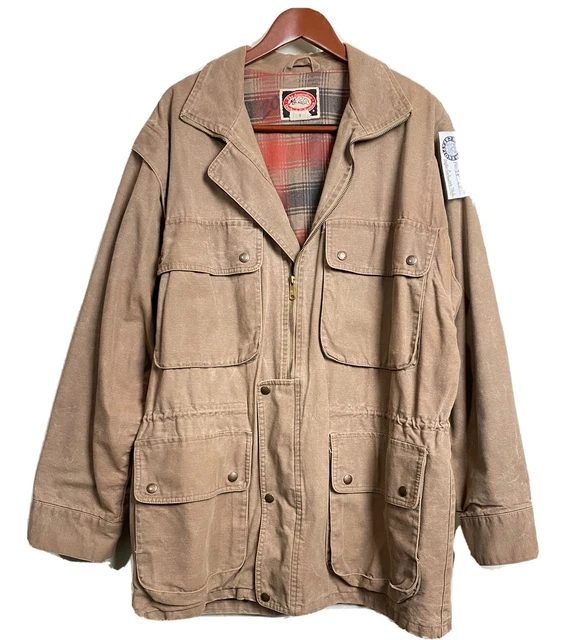 Australian Outback Collection Original Duster Oilskin Cowboy Chore Coat Duck L